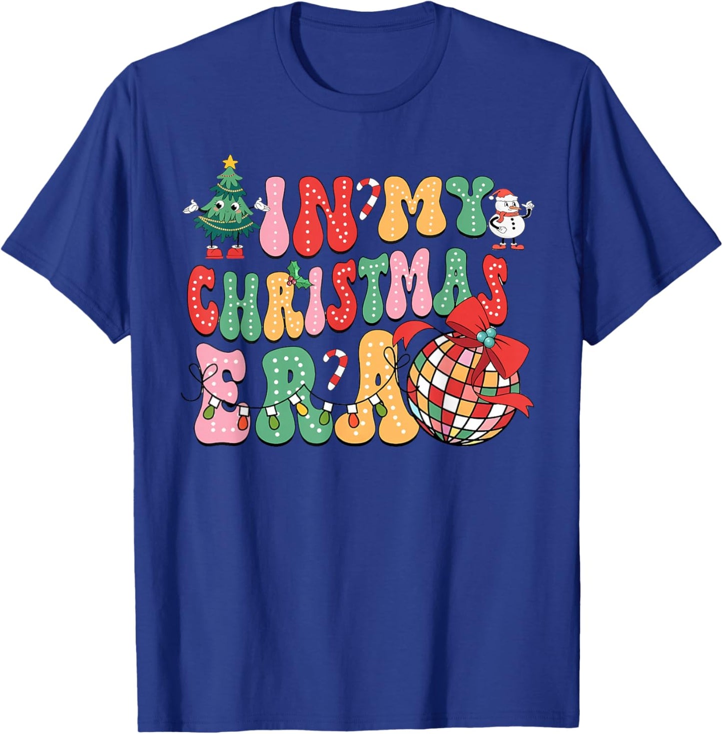 in My Christmas Era Cute Groovy Christmas Holiday Xmas T-Shirt - T-Shirt | Royal