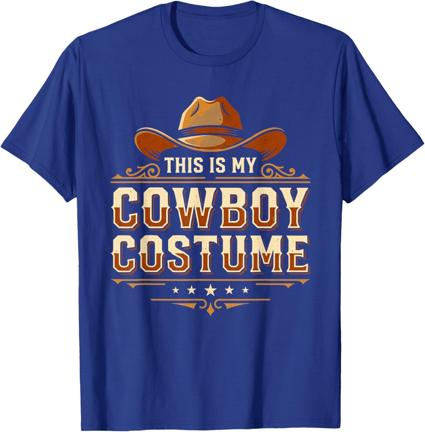 Cowboy Costume Country Western Costume Men Women T-Shirt - T-Shirt | Royal