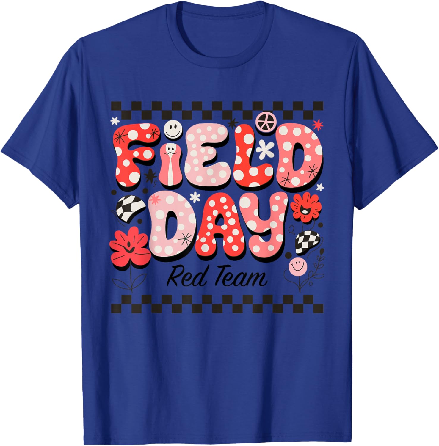 Field Day Red Team Color Field Trip Team Game Competition T-Shirt - T-Shirt | Royal