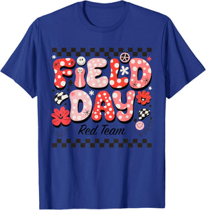 Field Day Red Team Color Field Trip Team Game Competition T-Shirt - T-Shirt | Royal