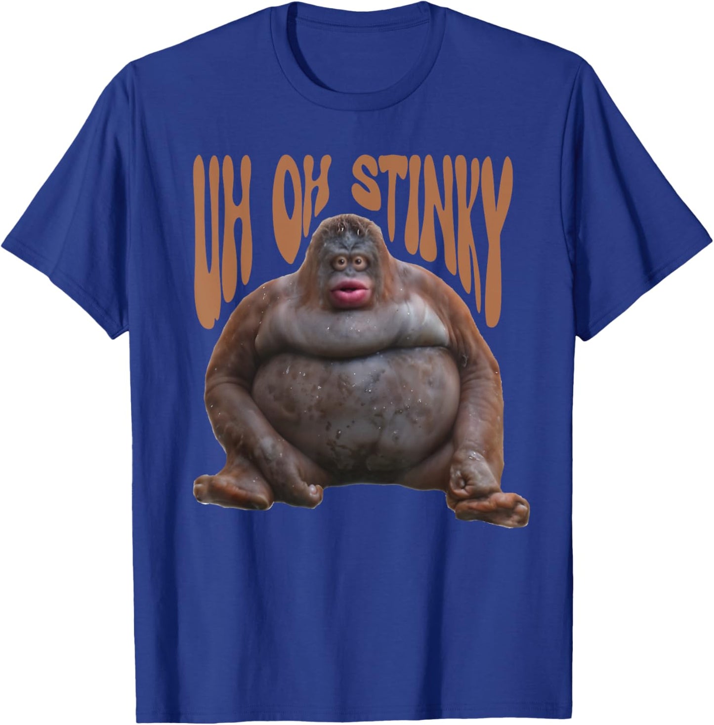 Funny Uh Oh Stinky Poop Dank Memes Le Monkey Orangutan T-Shirt - T-Shirt | Royal
