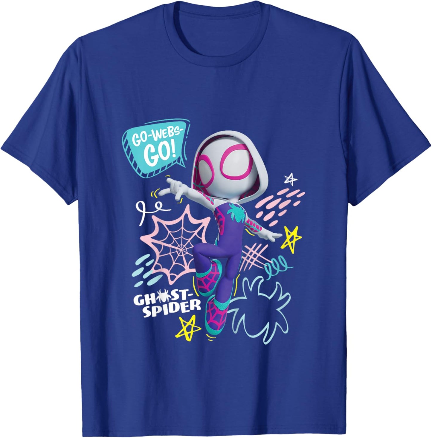 Marvel Spidey and His Amazing Friends Ghost-Spider Go Webs! T-Shirt - T-Shirt | Royal