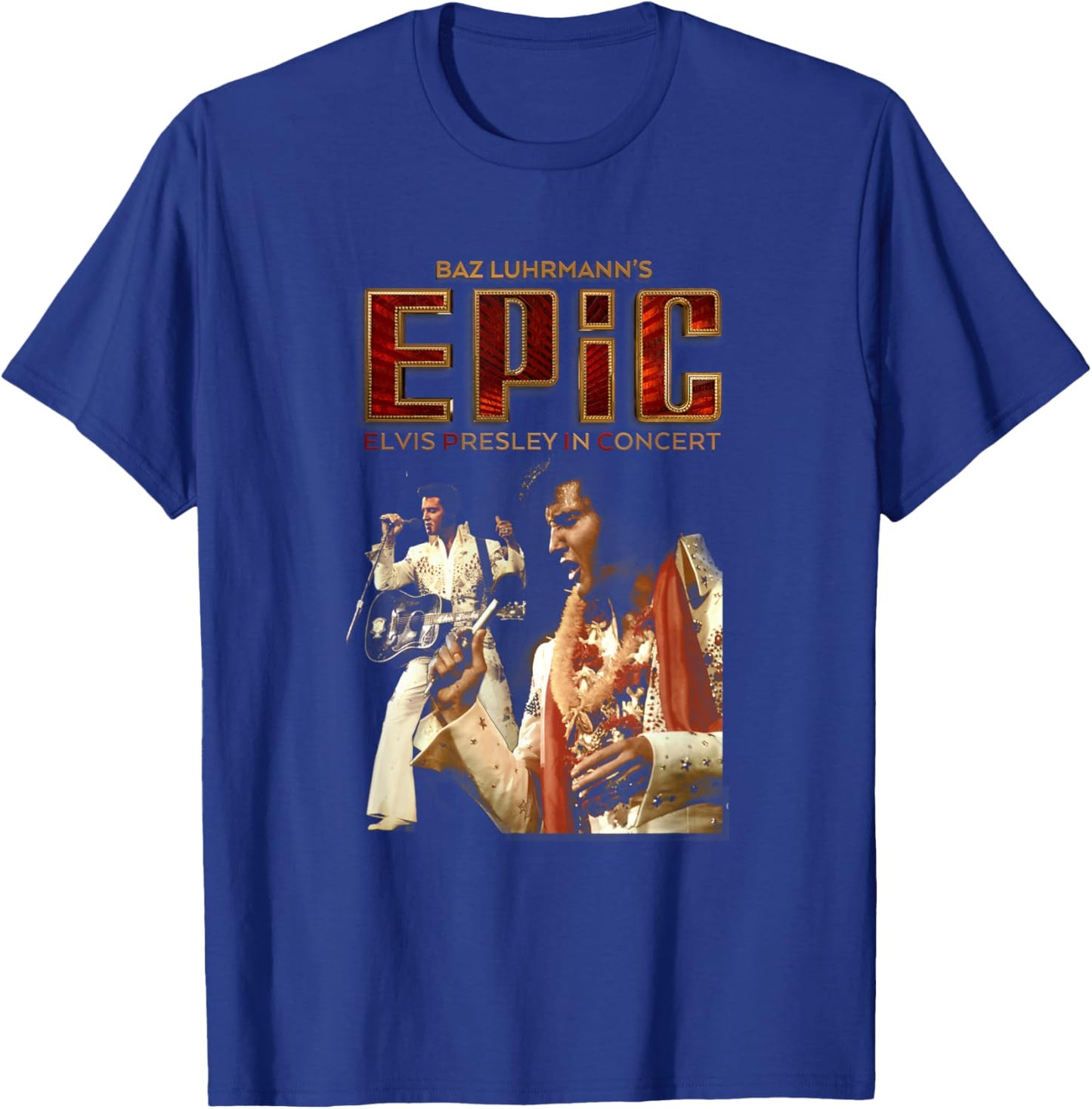 Elvis Presley Epic Guitar T-Shirt - T-Shirt | Royal