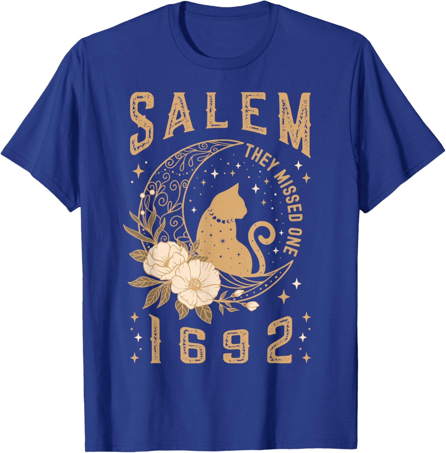 Salem 1692 They Missed One Salem Witch Trials Women Witchy T-Shirt - T-Shirt | Royal