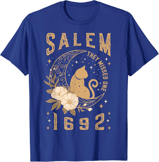 Salem 1692 They Missed One Salem Witch Trials Women Witchy T-Shirt - T-Shirt | Royal