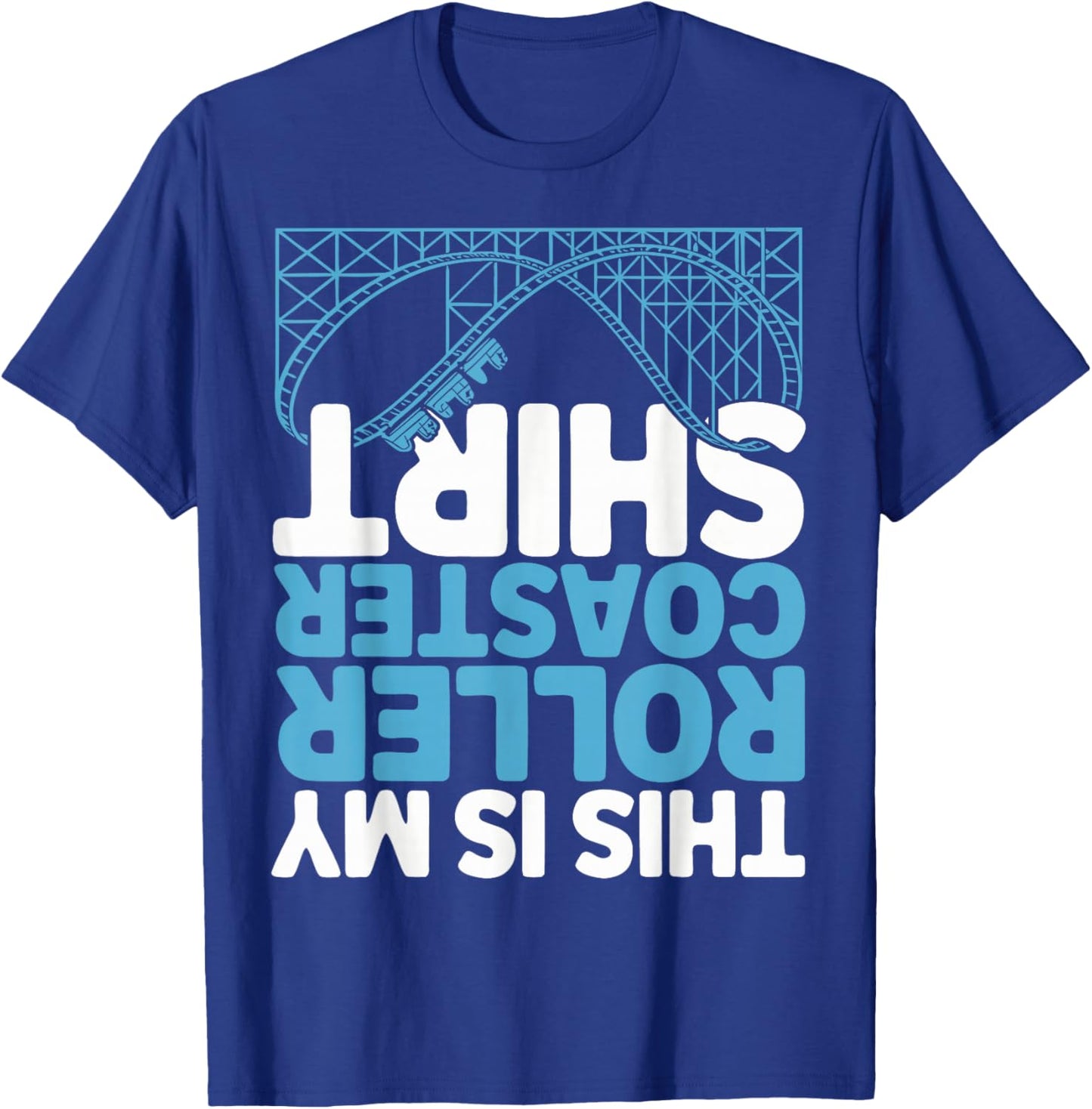 Funny Roller Coaster T-Shirt - T-Shirt | Royal