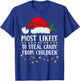 Matching Christmas PJS Most Likely To Steal Children Candy T-Shirt - T-Shirt | Royal