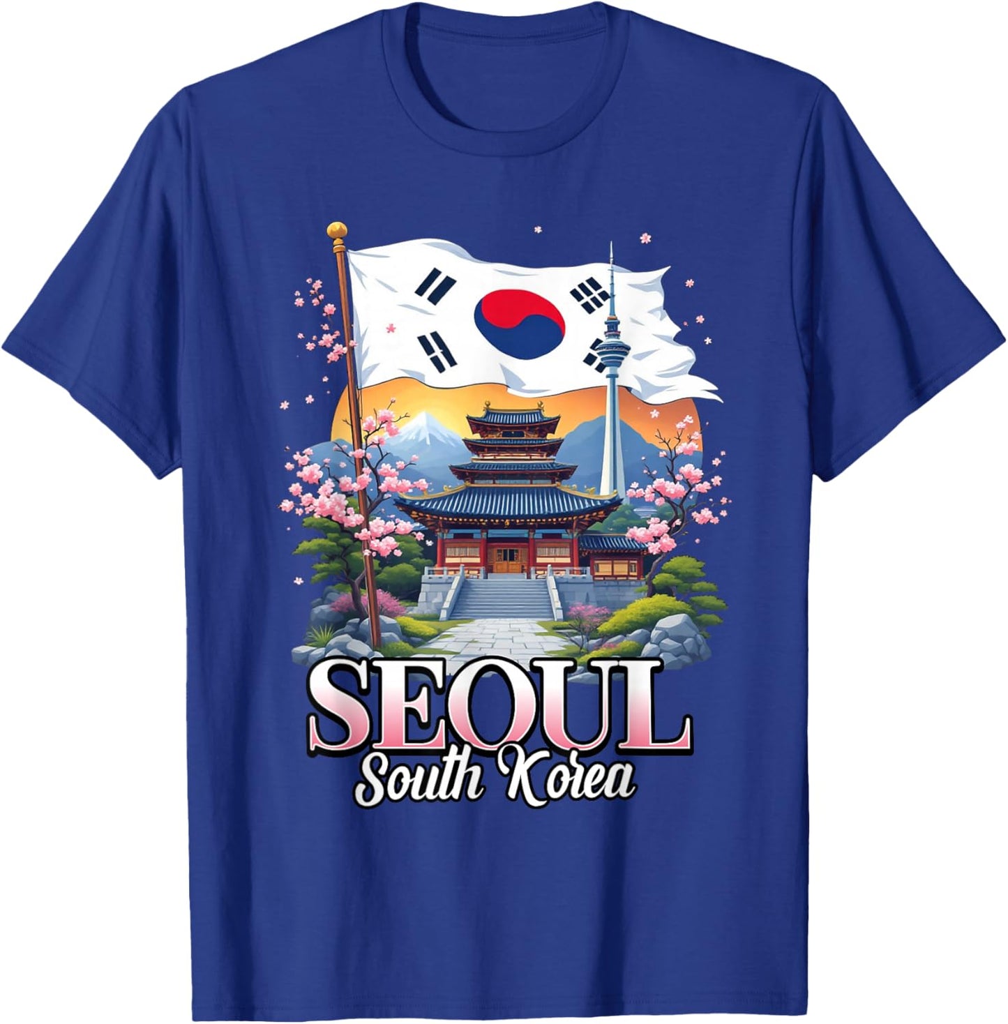 Seoul South Korea Travel South Korean Flag Souvenir T-Shirt - T-Shirt | Royal