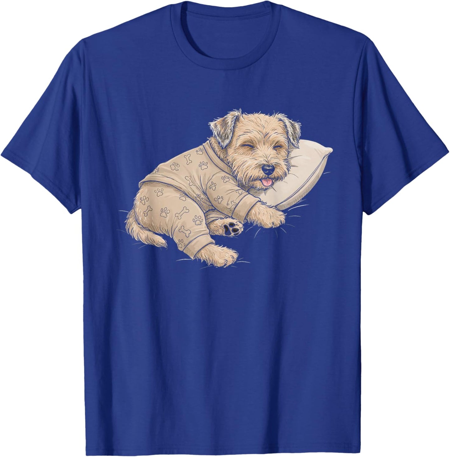 Funny Sleepy Soft Coated Wheaten Terrier Pajama Adults Kids T-Shirt - T-Shirt | Royal