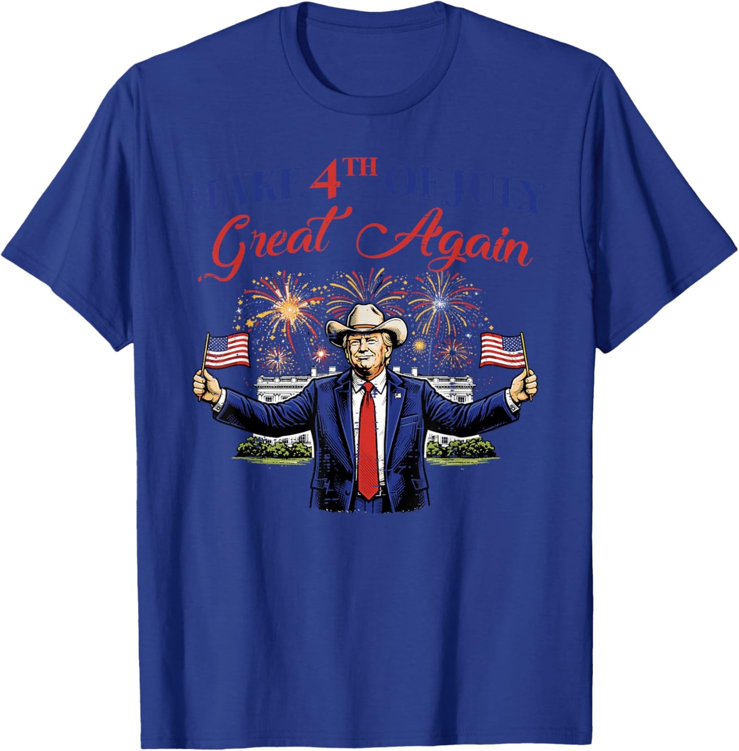 Funny 4th of July Fireworks 4th American Men Women Kids T-Shirt - T-Shirt | Royal