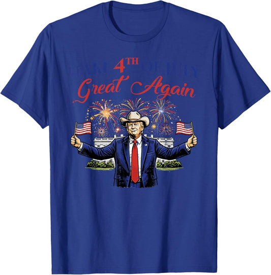 Funny 4th of July Fireworks 4th American Men Women Kids T-Shirt - T-Shirt | Royal