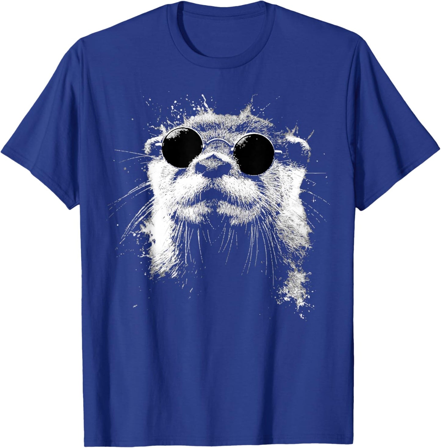 Lunettes de Soleil Style Grunge Hipster Loutre T-Shirt - T-Shirt | Royal