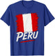 Peru Peruvian Flag T-Shirt - T-Shirt | Royal