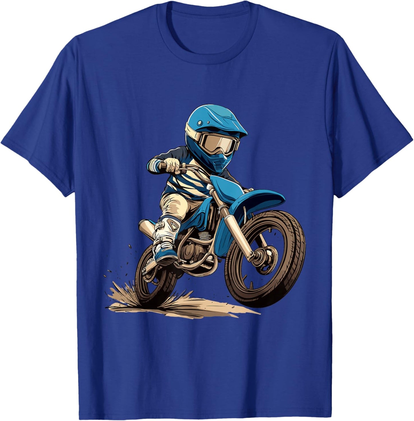 Kids Dirt Bike T-Shirt - T-Shirt | Royal
