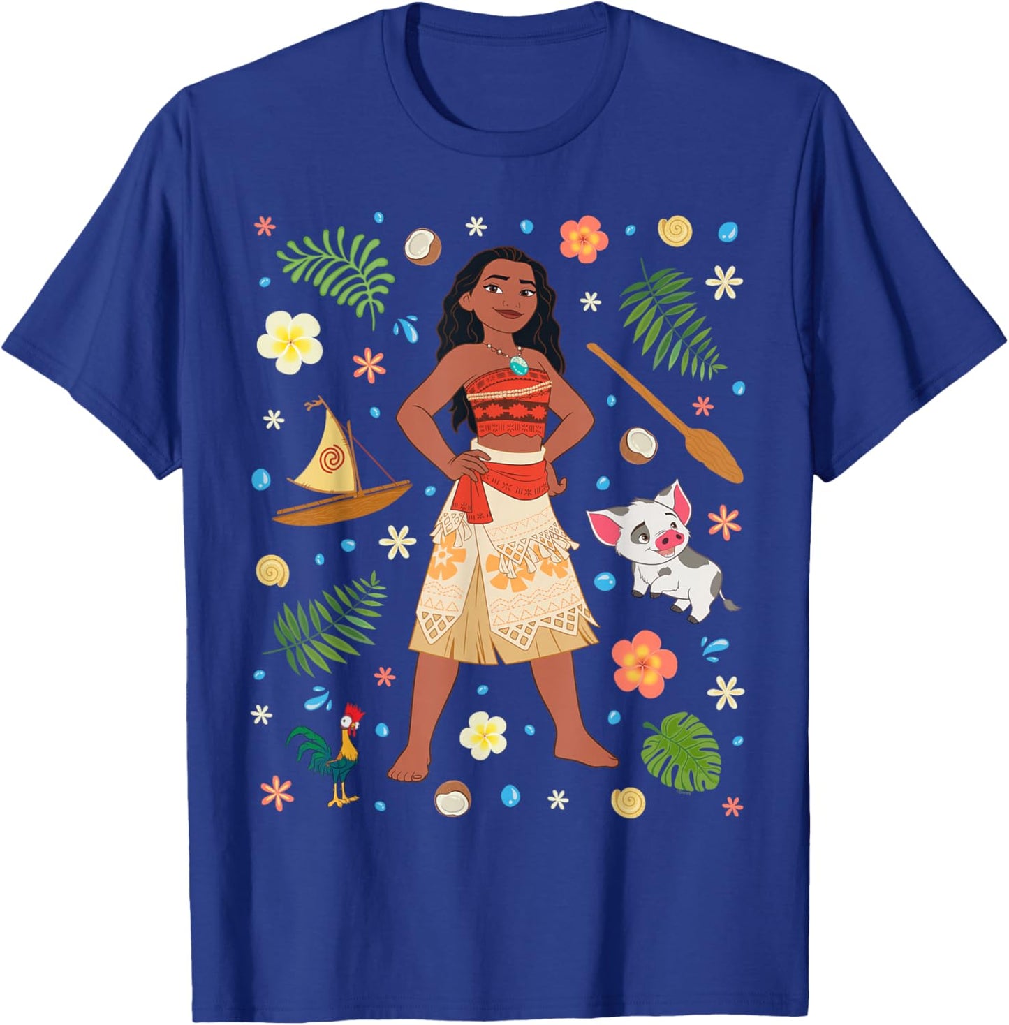 Disney Princess Moana Collage Portrait T-Shirt - T-Shirt | Royal