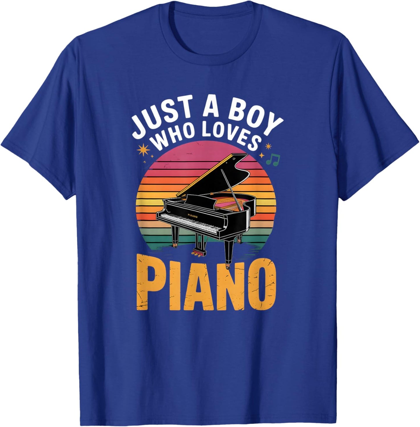 Boys Piano T-Shirt - T-Shirt | Royal