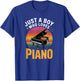 Boys Piano T-Shirt - T-Shirt | Royal