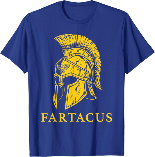 Funny Fart Design Farting Greece Joke Greek Fartacus T-Shirt - T-Shirt | Royal