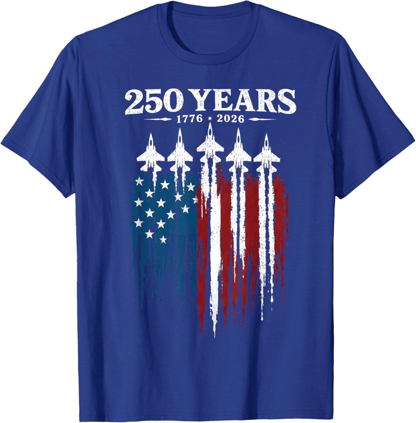 250th Anniversary USA 4th July Patriotic 250 Years American T-Shirt - T-Shirt | Royal