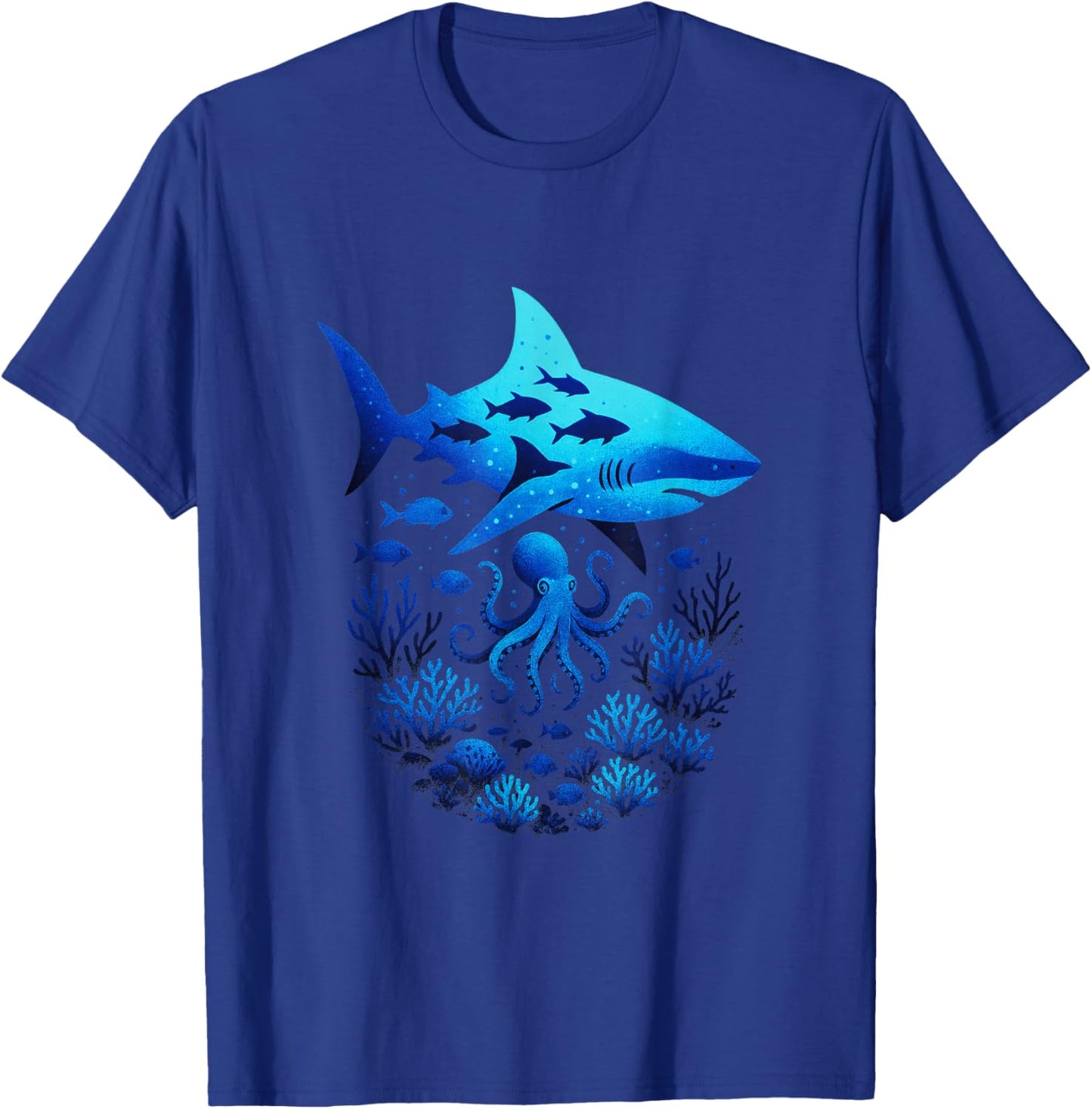 Shark - Marine Biology Lovers T-Shirt - T-Shirt | Royal