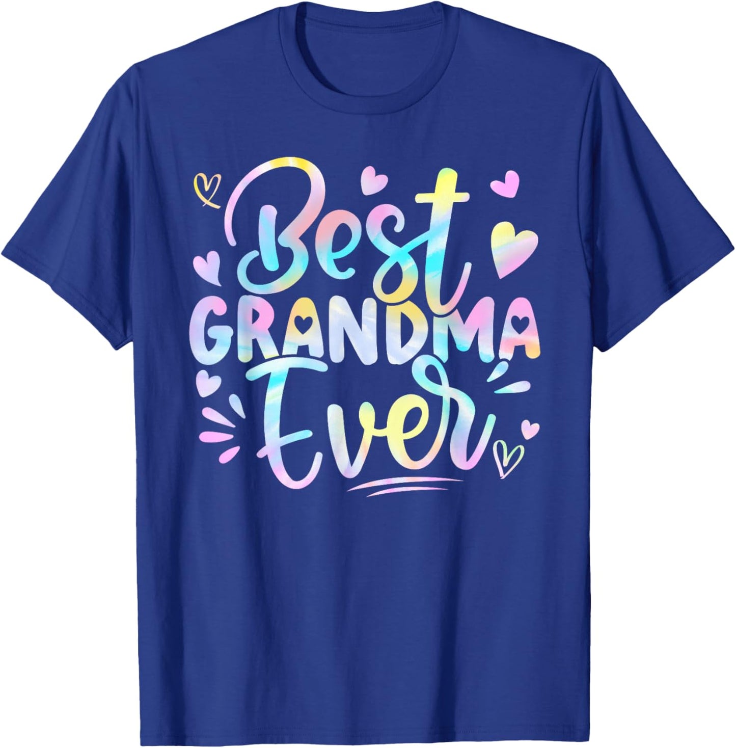 Best Grandma Ever Mama Grandma Mother's Day Tie Dye Women T-Shirt - T-Shirt | Royal