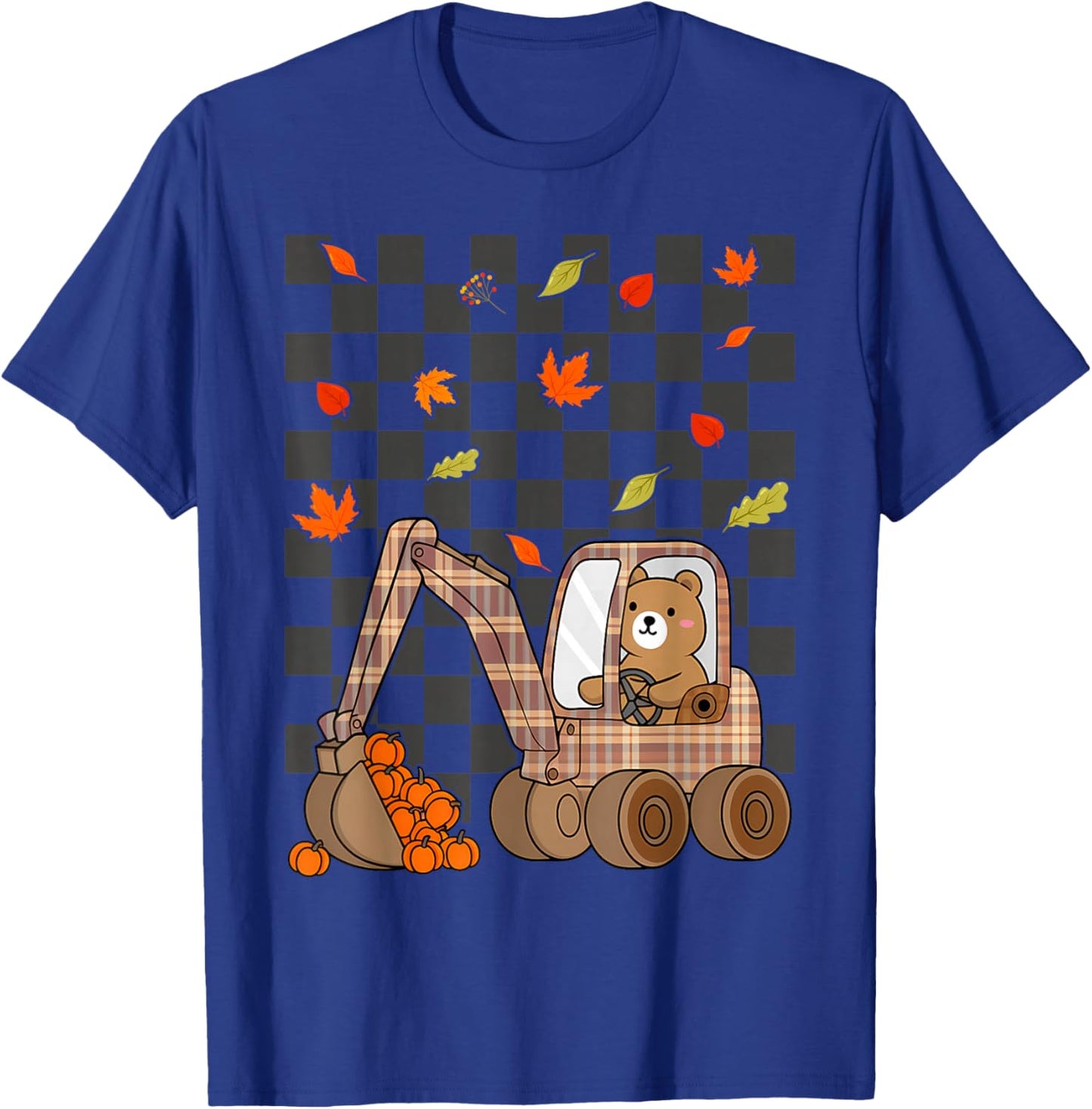Kids Truck Pumpkin Patch Baby Boy Fall Toddler Girl Cute T-Shirt - T-Shirt | Royal