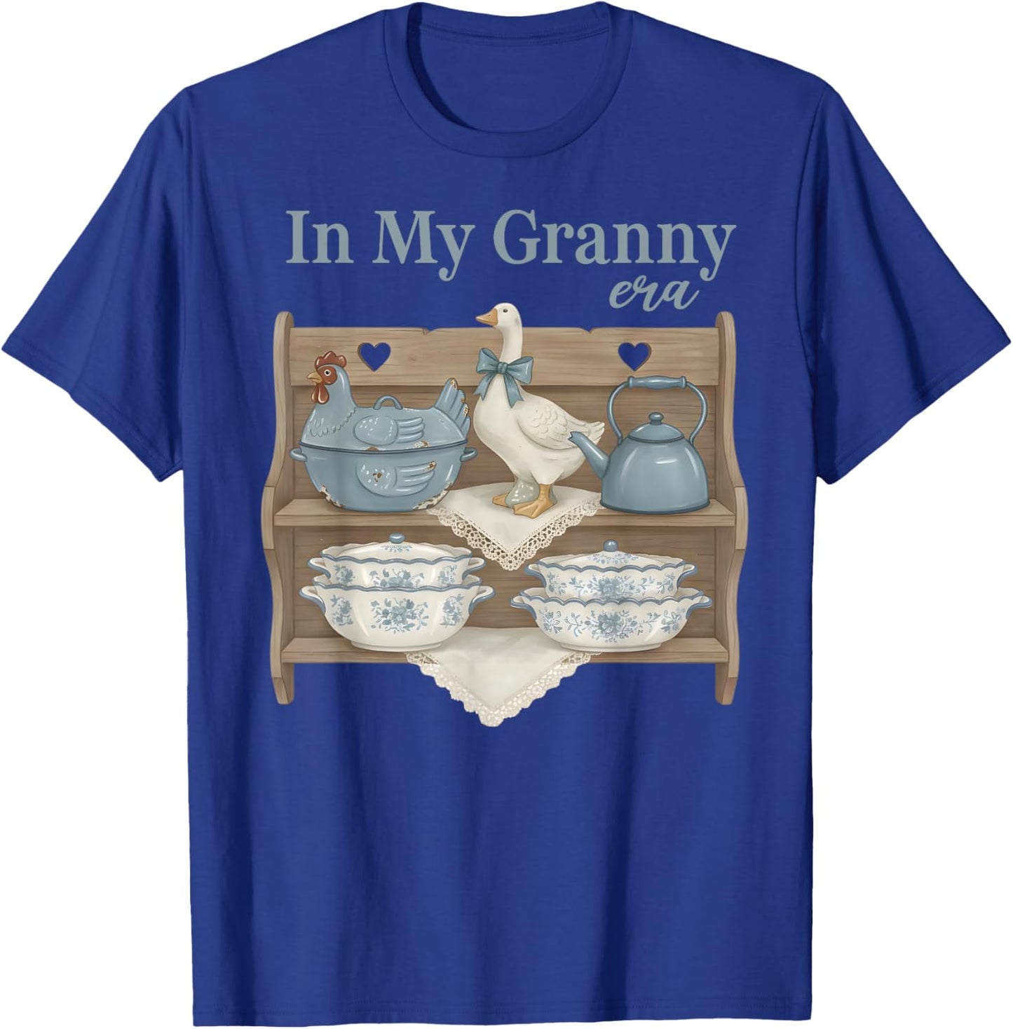 Funny Vintage in My Granny Era Goose Retro Mothers Day T-Shirt - T-Shirt | Royal