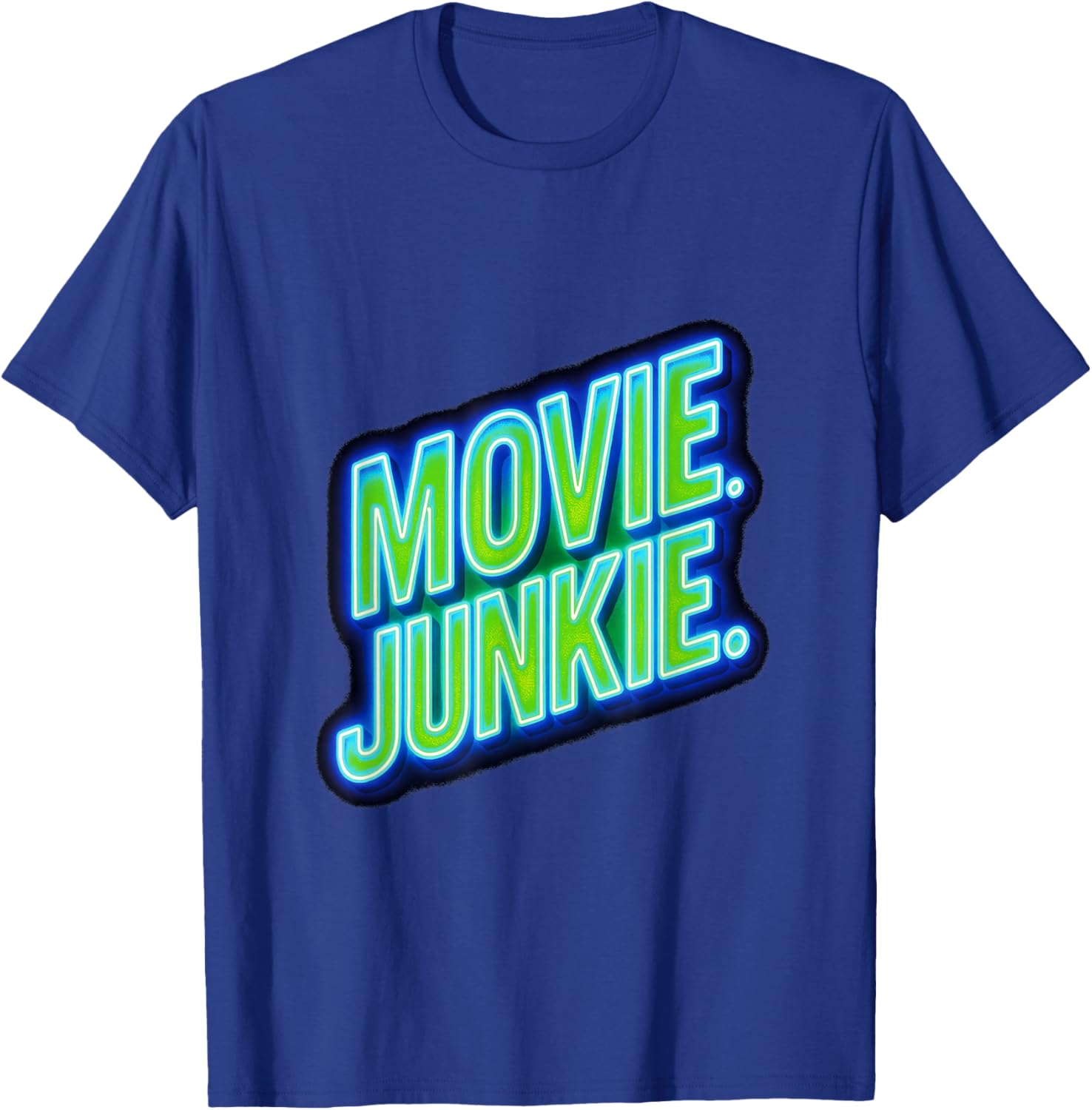Movie. Junkie. - Film Buff Laughs Lover T-Shirt - T-Shirt | Royal