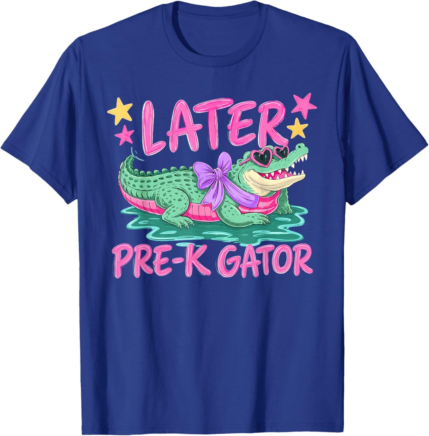 Later Pre K Gator Alligator Funny Meme Last Day of School T-Shirt - T-Shirt | Royal