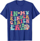 In My Kindergarten Era Groovy Kinder Back To School Teacher T-Shirt - T-Shirt | Royal