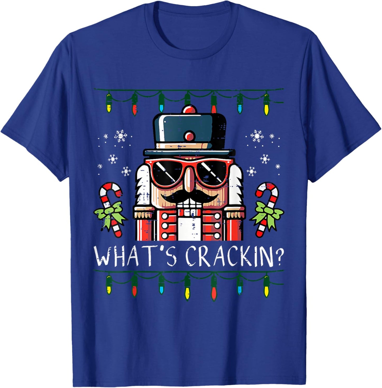 Christmas Nutcracker What's Crackin Men Women Kids T-Shirt - T-Shirt | Royal