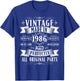 Vintage 39th birthday men Born 1986 39 years old Bday T-Shirt - T-Shirt | Royal