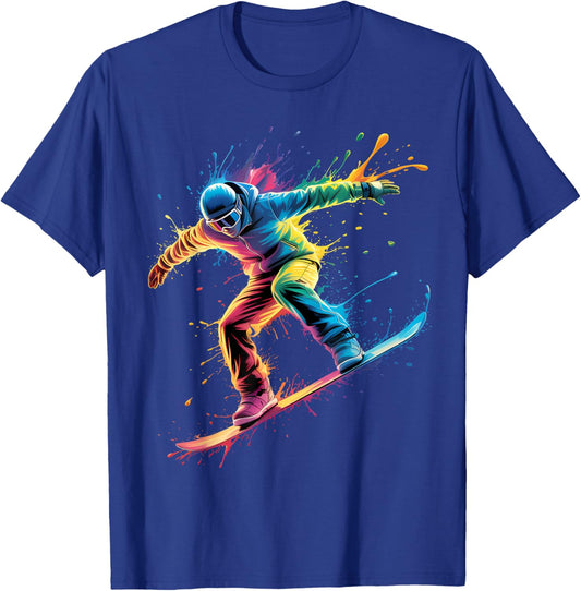 Snowboard Snowboarder Snowboarding T-Shirt - T-Shirt | Royal