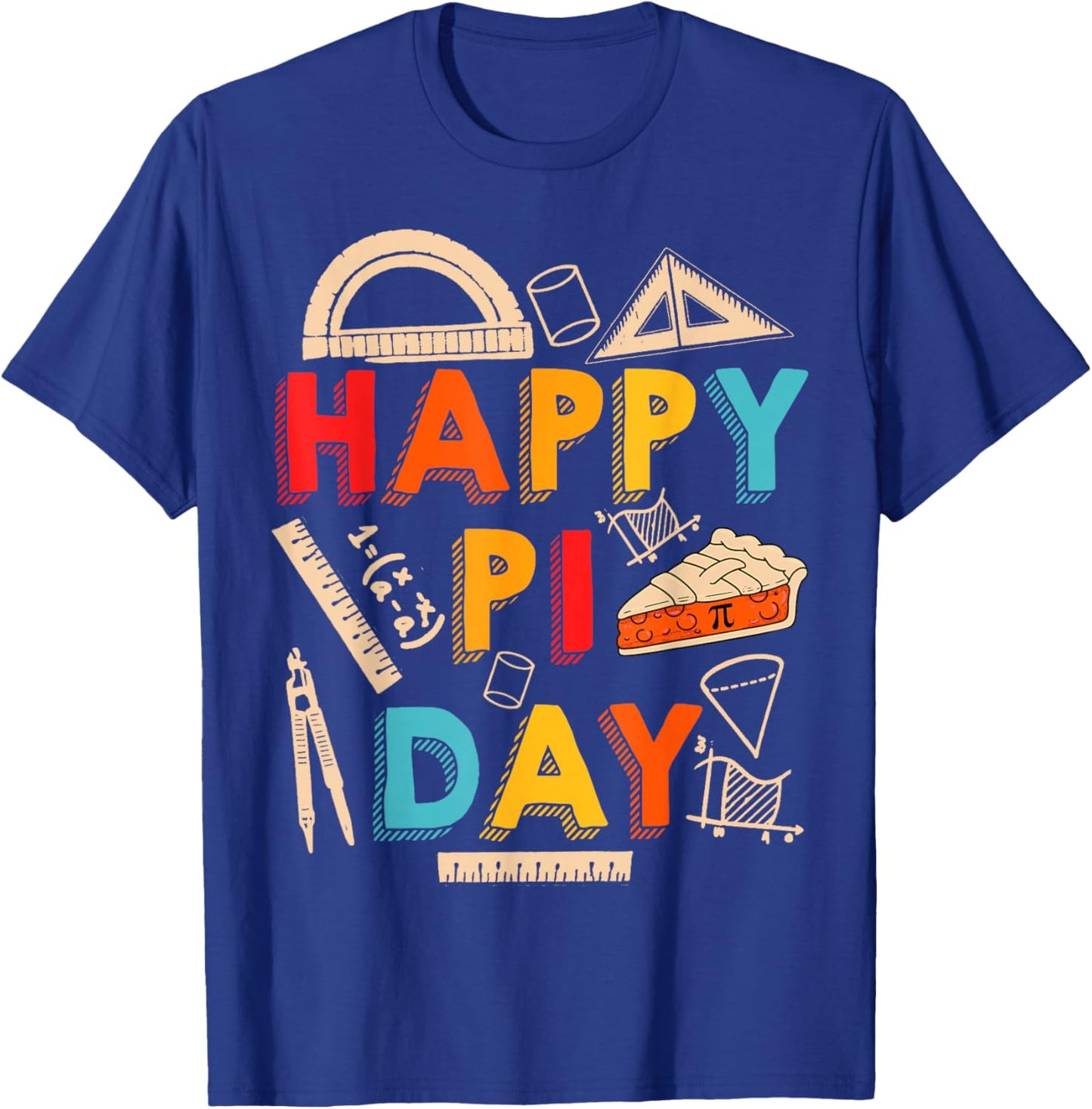 Happy Pi Day, Math Teacher, Math Lover T-Shirt - T-Shirt | Royal