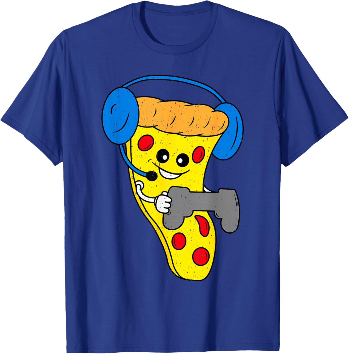Funny Gamer Shirt Boys Kids Teen Pizza Video Gaming T-Shirt - T-Shirt | Royal