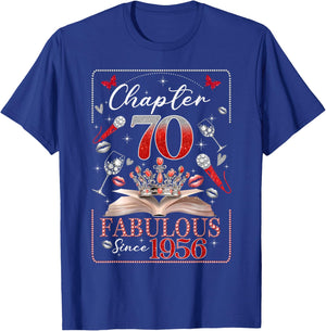 70th Birthday Queen Chapter 70 Fabulous Since 1956 Women T-Shirt - T-Shirt | Royal