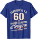 Humour 60 Years Birthday Gift Original 60 Years Man T-Shirt - T-Shirt | Royal
