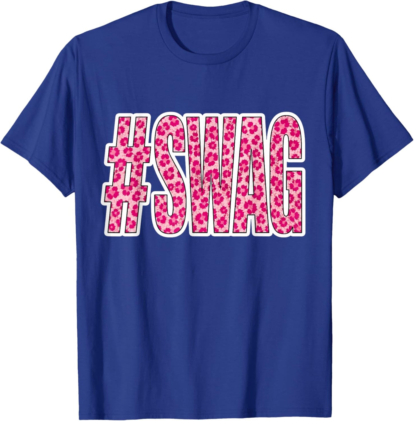 Hashtag Swag Pink Leopard Print Swag Animal Print Graphic T-Shirt - T-Shirt | Royal
