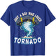 Just A Boy Who Loves Tornadoes Weather Storm Tornado Chaser T-Shirt - T-Shirt | Royal
