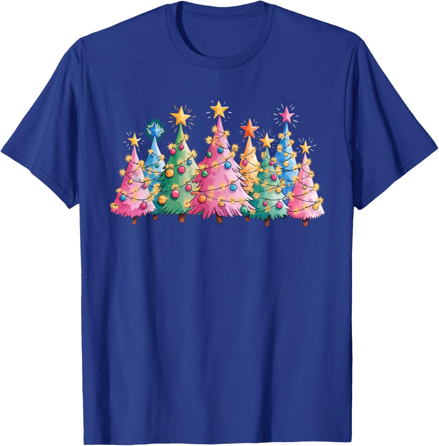 Merry Christmas Pink Christmas Tree, Pink Christmas Costume T-Shirt - T-Shirt | Royal