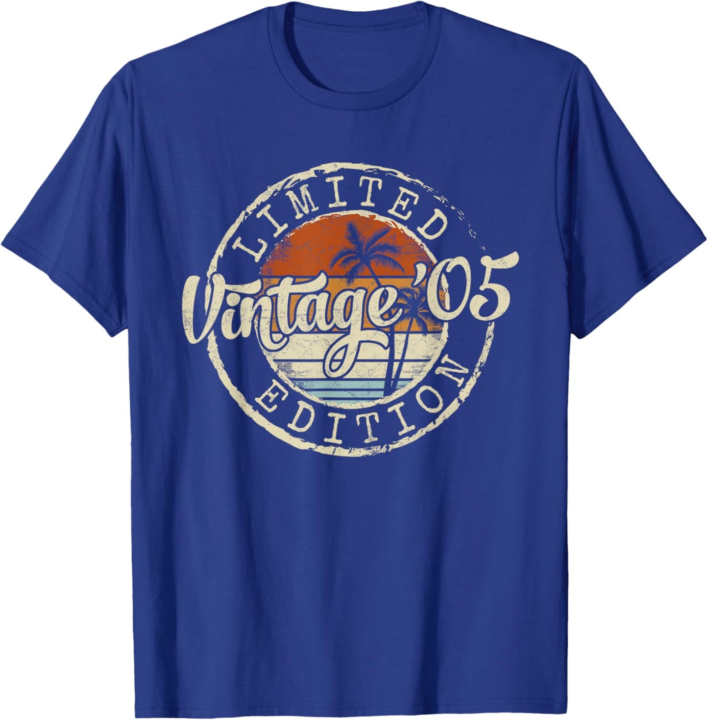 Vintage 2005 20th Birthday Gifts Women 20 Year Old T-Shirt - T-Shirt | Royal
