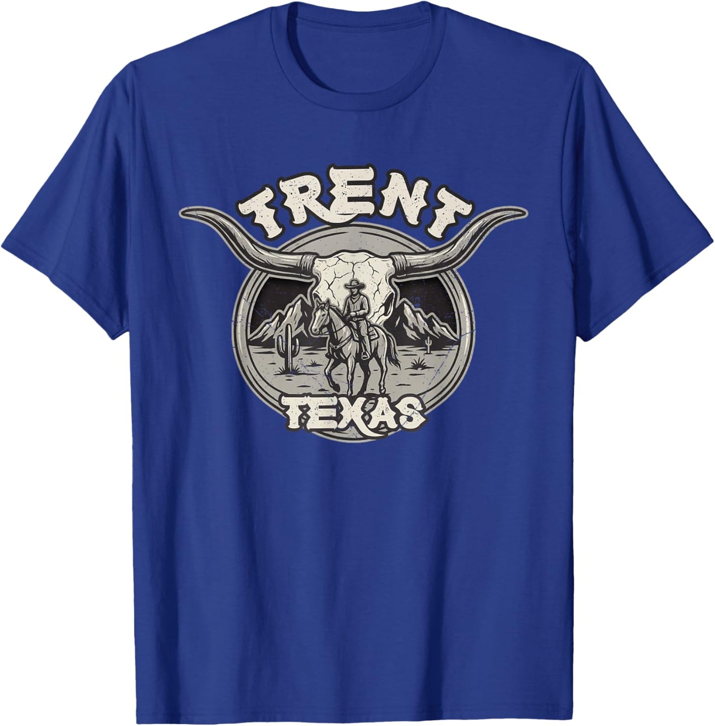 Trent Texas Western Frontier Rodeo Country Style T-Shirt - T-Shirt | Royal