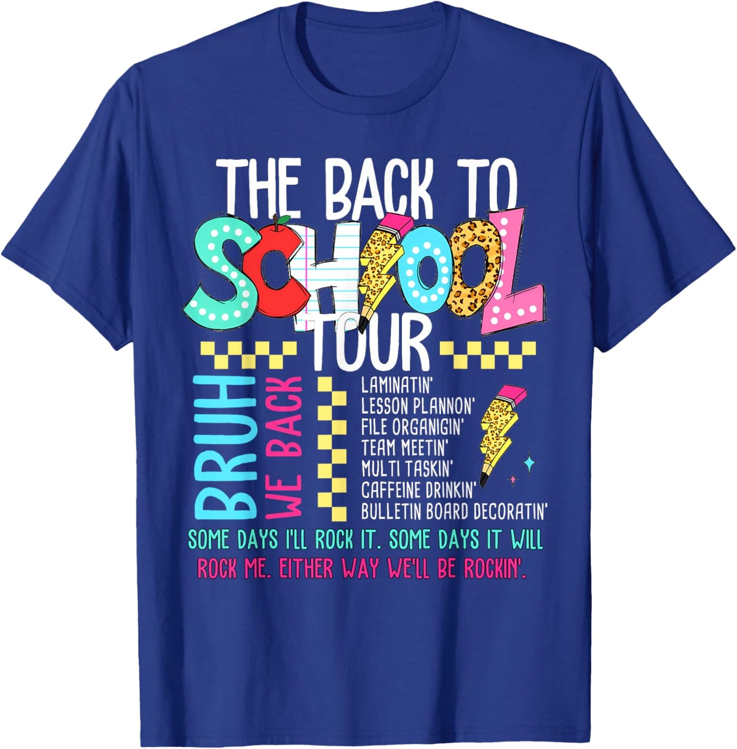 The Back To School Tour T-Shirt - T-Shirt | Royal