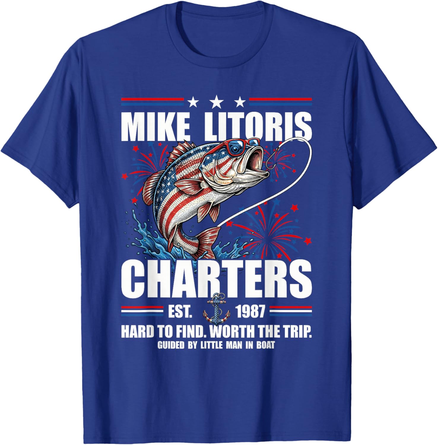 Mike Litoris Funny Adult Humor Innuendo Joke 4th of July T-Shirt - T-Shirt | Royal