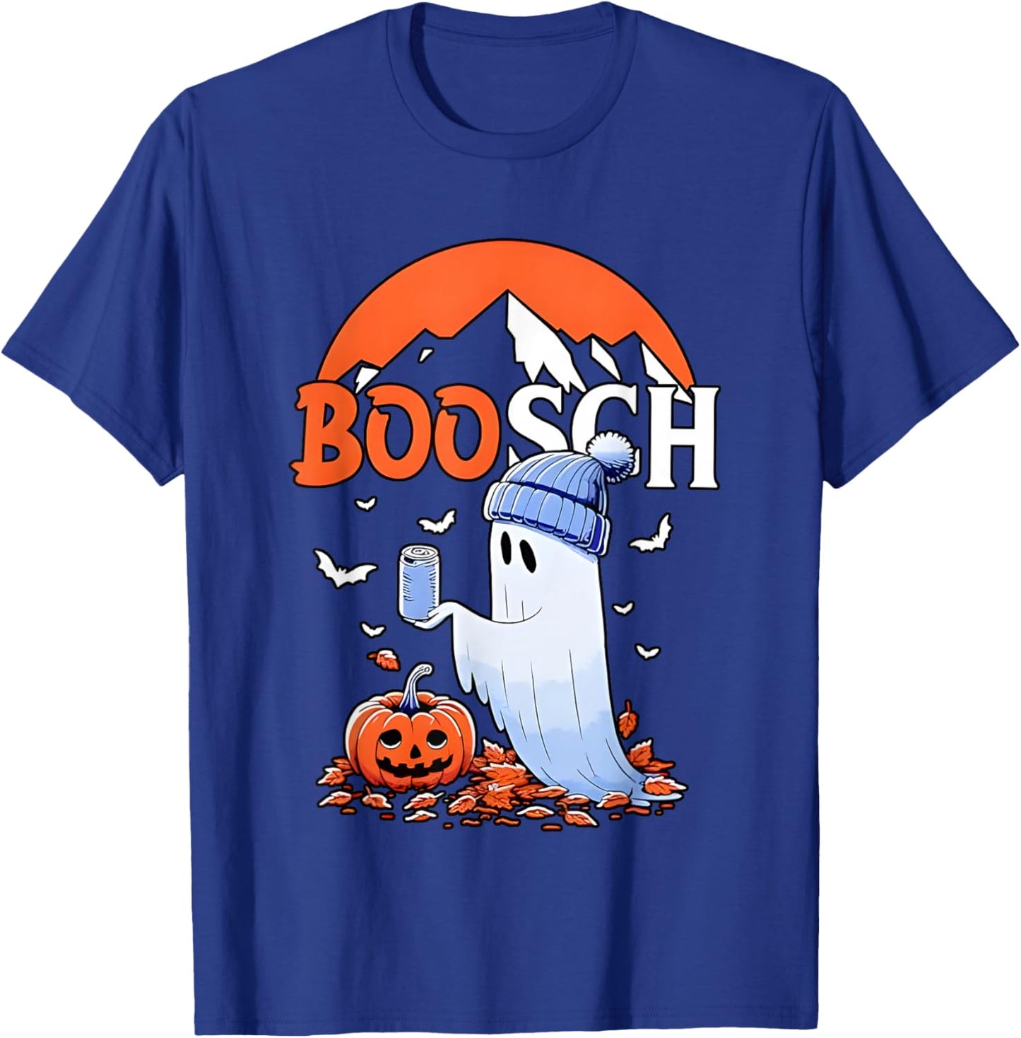 Ghost Boosch Beer Halloween T-Shirt - T-Shirt | Royal