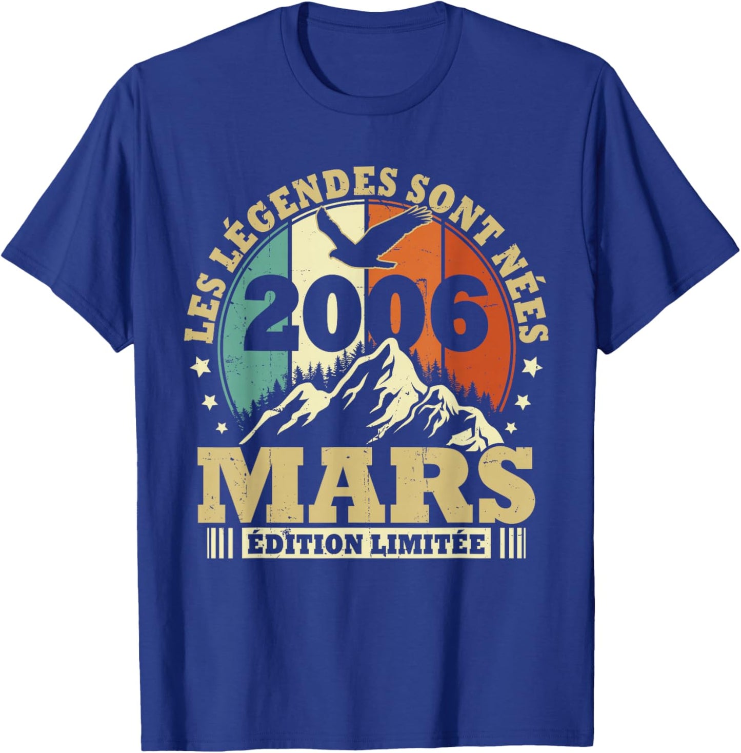 Les légendes sont Nées en Mars 2006, Anniversaire 20 Ans T-Shirt - T-Shirt | Royal