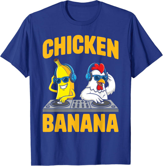 Funny Chicken Banana T-Shirt - T-Shirt | Royal