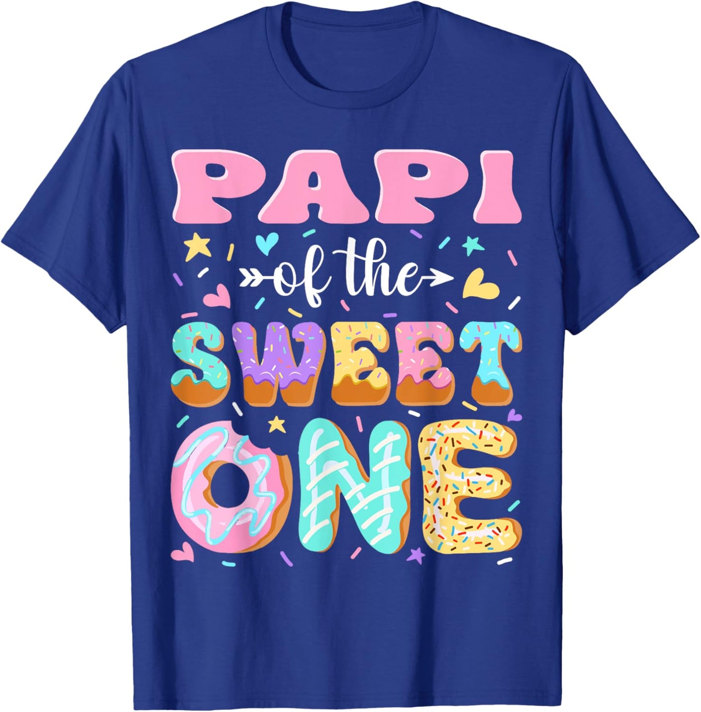 Papi of The Sweet One First Birthday Matching Family T-Shirt - T-Shirt | Royal