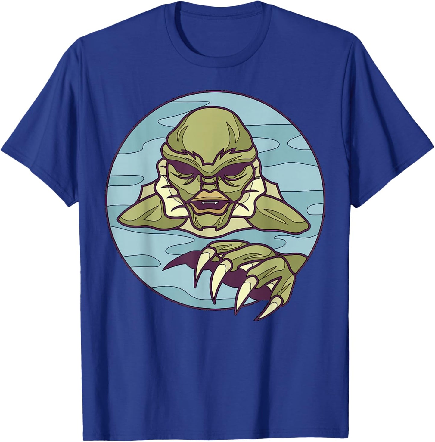 Creature From A Lagoon Iconic Horror Monster Art T-Shirt - T-Shirt | Royal