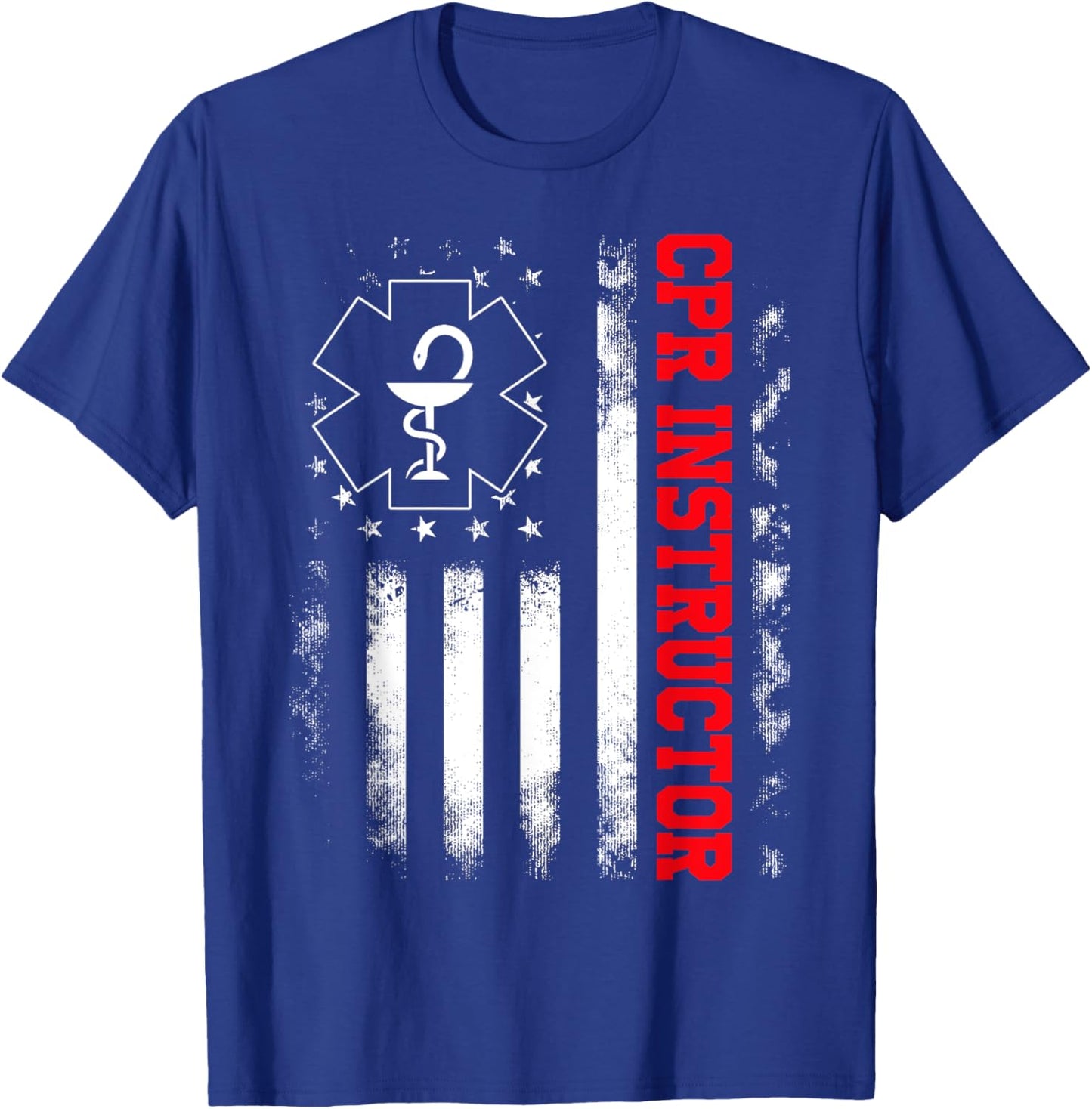 CPR Instructor design Training and Teaching EMS Ambulance T-Shirt - T-Shirt | Royal